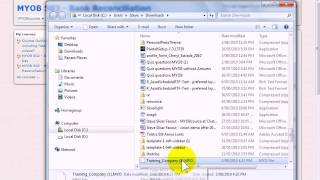 Downloading the MYOB Trainingcompany MYOB fileavi [upl. by Aylward823]