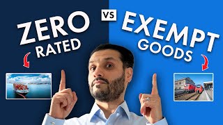 VAT Zero Rated vs Exempt Goods  Whats the difference [upl. by Morvin36]