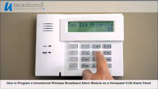 Honeywell  Program a Wireless Broadband Alarm Module [upl. by Vins]