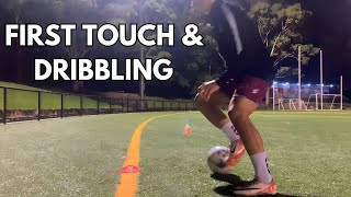 Individual First Touch amp Dribbling Training Session [upl. by Leonhard]