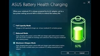 ASUS Laptop Battery Health Charging  Maximize Battery Life [upl. by Hannibal968]