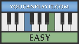 Wedding March Mendelssohn  EASY Piano Tutorial  Slow [upl. by Ciel]