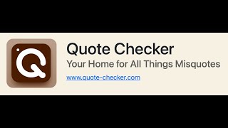 Introducing Quote Checker [upl. by Alvan]