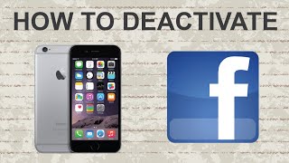 How to deactivate Facebook on mobile app [upl. by Yecac]