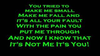 Skillet Its Not Me Its You Lyrics HD [upl. by Obadiah]