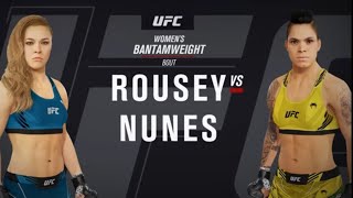 Ronda Rousey vs Amanda Nunes Ufc [upl. by Kred]