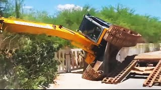 Top 10 Most Dangerous Excavator Operator Fails [upl. by Nolubez]