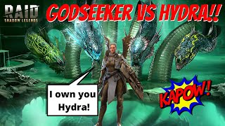 Godseeker Is a Boss Vs the Hydra Raid Shadow Legends [upl. by Sansen]