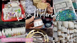 HUGE  Resin Art Supplies with price and details 🌷✨ 2023  shopping vlog  Aesthetic hues [upl. by Auvil]