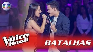 Lariani Acevedo e Luan Douglas cantam Te Dar Um Beijo nas Batalhas – ‘The Voice Brasil’ [upl. by Llemhar]