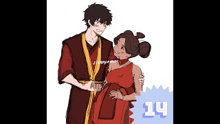 Zutara Headband AU Zuko and Katara Fan Comic AI Dub [upl. by Easter]