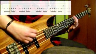 System Of A Down  Chop Suey Bass Cover Play Along Tabs In Video [upl. by Asalocin]