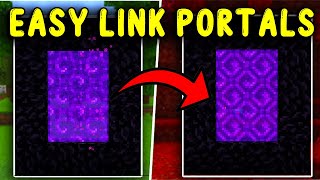 How to EASILY Link Nether Portals in Minecraft 121 [upl. by Nnalyrehs]