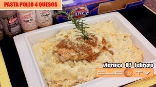 PASTA POLLO 4 QUESOS [upl. by Ativahs]