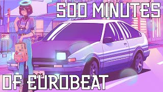 THE ULTIMATE EUROBEAT MIX 500 MINUTES OF EUROBEAT FOR CELEBRATING 1000 SUBSCRIBERS [upl. by Aisitel]