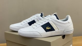 Unbox Lacoste Chaymon Leather Sneaker 40CMA0043 [upl. by Eurydice]