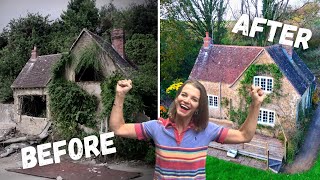 ONE YEAR in 15 minutes RENOVATING a Crumbling Cottage [upl. by Siroved]