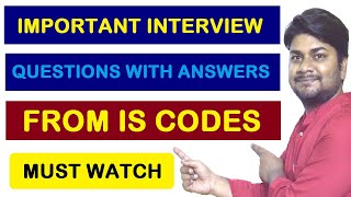 Important Interview Question with Answers from IS Codes for Civil Engg Students  Basic Knowledge [upl. by Fraase28]