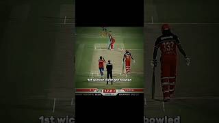 1st Wicket Virat got bowled viratkohliabdevilliersrcb iplforyouforyoubage shortscricketlover [upl. by Imik]