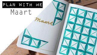 PLAN WITH ME  Maart Journal Setup Nederlands [upl. by Nahtnhoj]