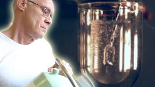 Pouring Mercury into Liquid Nitrogen slow motion [upl. by Eciened492]