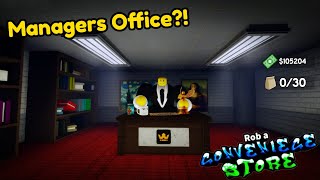 HOW To Get INTO The MANAGERS OFFICE In Rob A Convenience Store Simulator Roblox [upl. by Nylatsirhc]