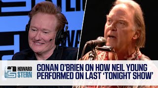 Conan O’Brien Talks About Neil Young Agreeing to Be His Last quotTonight Showquot Musical Performance [upl. by Llevram]