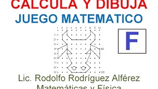 F CALCULAR Y DIBUJAR JUEGO MATEMATICO [upl. by Aniv]