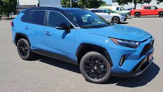 2023 Toyota RAV4 Hybrid XSE AWD in Cavalry Blue [upl. by Sucramd66]