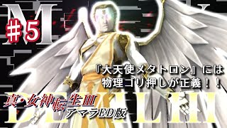 『大天使メタトロン』には物理ゴリ押しが正義！！｜無慈悲にやりこむ真・女神転生3アマラED版5 [upl. by Ellierim]