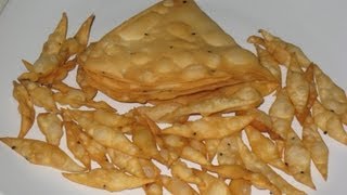 Nimki  Namakpare recipe  mini diamond and big triangular shaped [upl. by Lyrahs319]