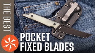 Best Pocket Fixed Blade EDC Knives in 2021 [upl. by Marola234]