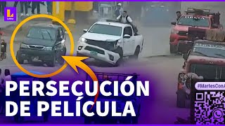 Detienen a secuestradores tras impresionante persecución policial en Puente Piedra [upl. by Dianemarie]