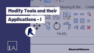 Modify tools and their applications in Revit Part  1 [upl. by Xilef369]