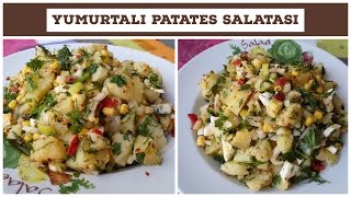 Yumurtalı Patates Salatası Tarifi  Naciye Kesici  Yemek Tarifleri [upl. by Kavanaugh]