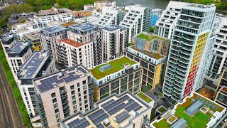 4K Wandsworth Riverside Quarter  London by Drone [upl. by Suiramed747]