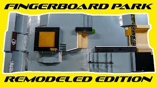 BEST FINGERBOARD PARK EVER GETS A MAKEOVER [upl. by Ecirtemed448]