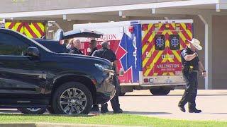 Bowie High School Shooting Anxious parents waiting for students at reunification area [upl. by Leicester]