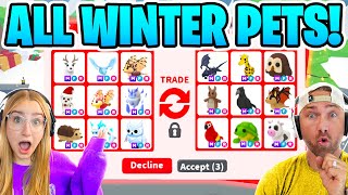 Cammy Trades ALL WINTER Pets In Adopt Me Roblox ☃️ [upl. by Chladek]