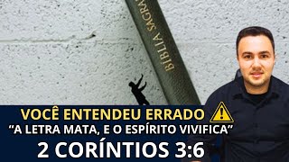 VOCÊ ENTENDEU ERRADO ⚠️ 2 CORÍNTIOS 36 [upl. by Sherj]