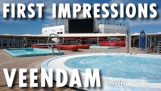 Veendam Experience First Impressions of the Ship  Holland America Line  Cruise Review [upl. by Ahsekel663]