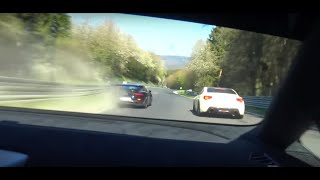 Lamborghini Huracan Performate Vs Porsche GT2RS Crazy FastFun Lap Nurburgring Nordschleife [upl. by Riatsila]