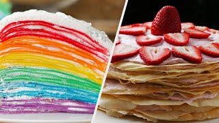 4 Crepe Recipes For All Dessert Lovers • Tasty [upl. by Nayk431]