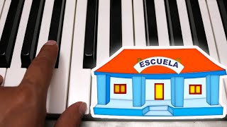 Caminito de la Escuela  Cri Cri  Piano Tutorial  Notas Musicales [upl. by Viglione]