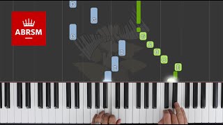 Minuet in C  ABRSM Piano Grade 1 2021 amp 2022 A2  Synthesia Piano tutorial [upl. by Nilyram]