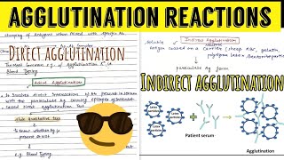 Agglutination Reactions Direct ampIndirect agglutination😎😎 [upl. by Guinn]