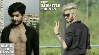 Natural Blonde Hair Color  My 1st Hair color  Platinum Blonde Hair  Ratan Singh Forever [upl. by Zubkoff]