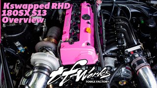 TFWorks Kswapped RHD 180SX S13 [upl. by Nylsej]