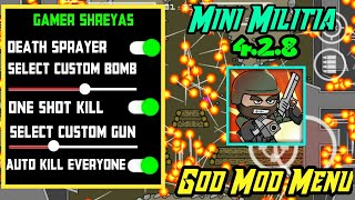 😍 Mini Militia 428 Ultra God Mod Menu is Here  40 features  By Gamer Shreyas [upl. by Adnertal]