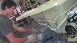 Whirlpool bath plumbing tutorial [upl. by Norrahs]